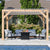 Pergola à lames en bois Meridian 10 x 12 Pergola à lames en bois Meridian 10 x 12