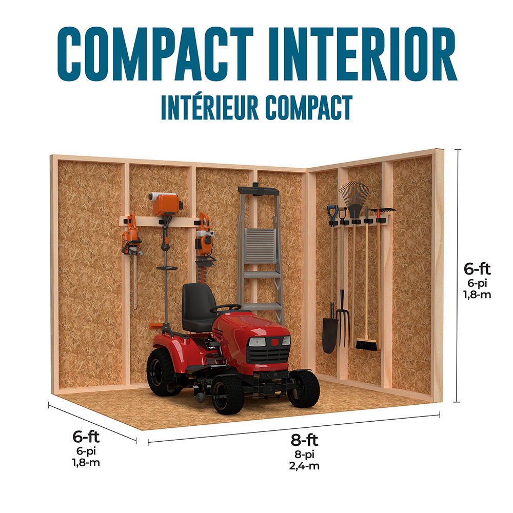 Heartland Alexandria 8 x 6 Wood Storage Shed Heartland Alexandria 8 x 6 Wood Storage Shed