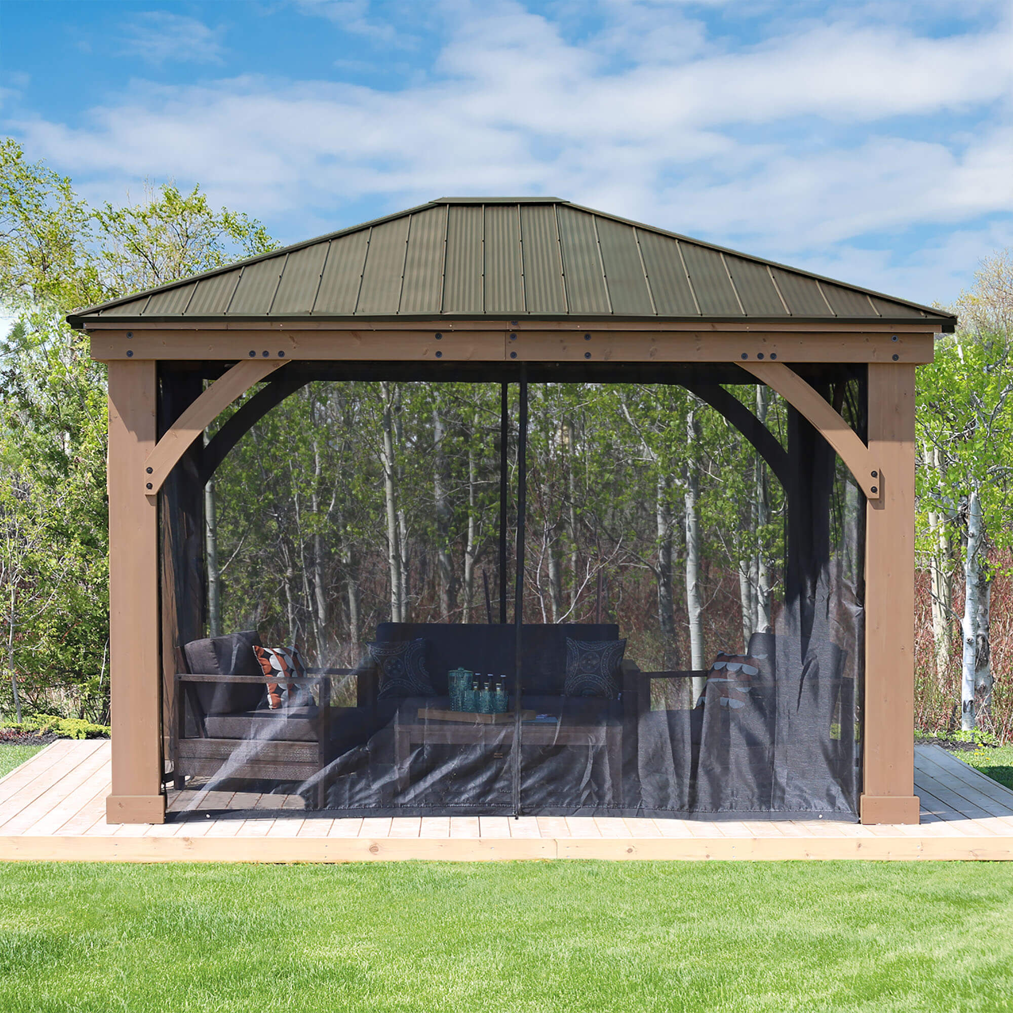 12 x 14 Gazebo Mosquito Mesh Kit (Costco) 12 x 14 Gazebo Mosquito Mesh Kit (Costco)