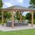 Pavillon en bois 12 x 10 avec toit en aluminium (Costco) Pavillon en bois 12 x 10 avec toit en aluminium (Costco)