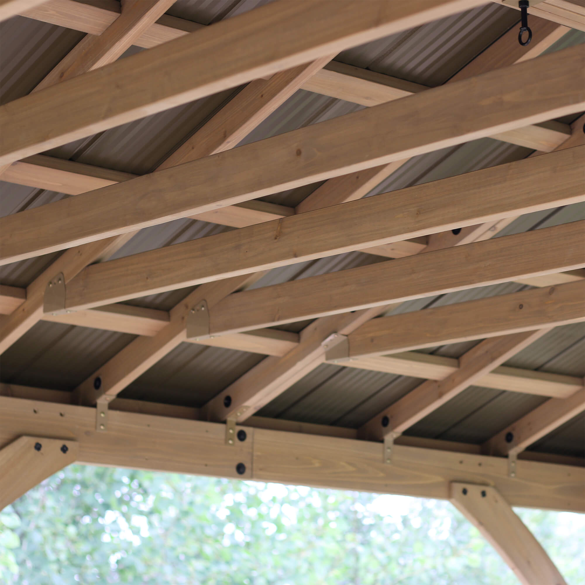 12 x 20 Wood Gazebo with Aluminum Roof (Costco) 12 x 20 Wood Gazebo with Aluminum Roof (Costco)