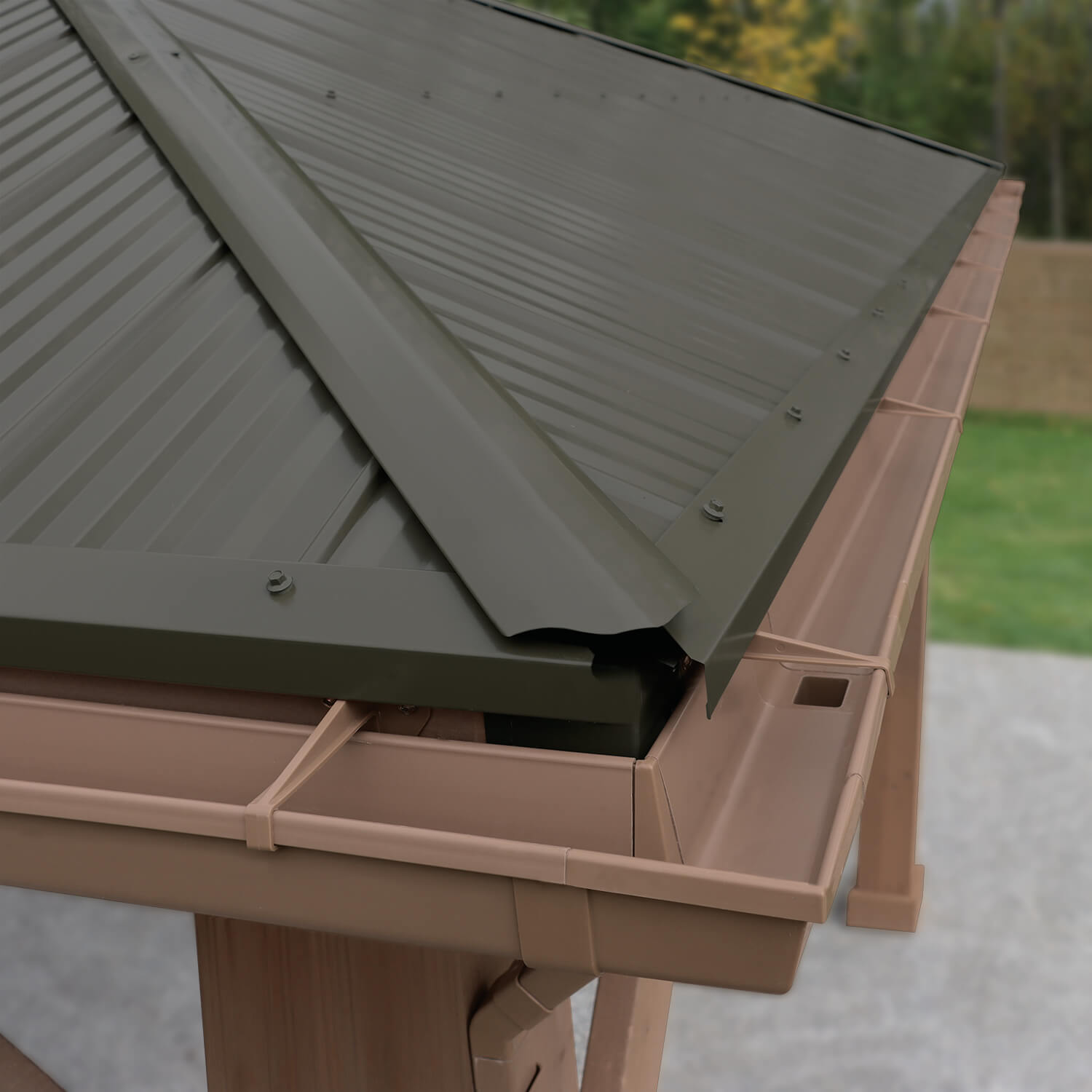 Ensemble de gouttières pour gazebo (Costco) Ensemble de gouttières pour gazebo (Costco)