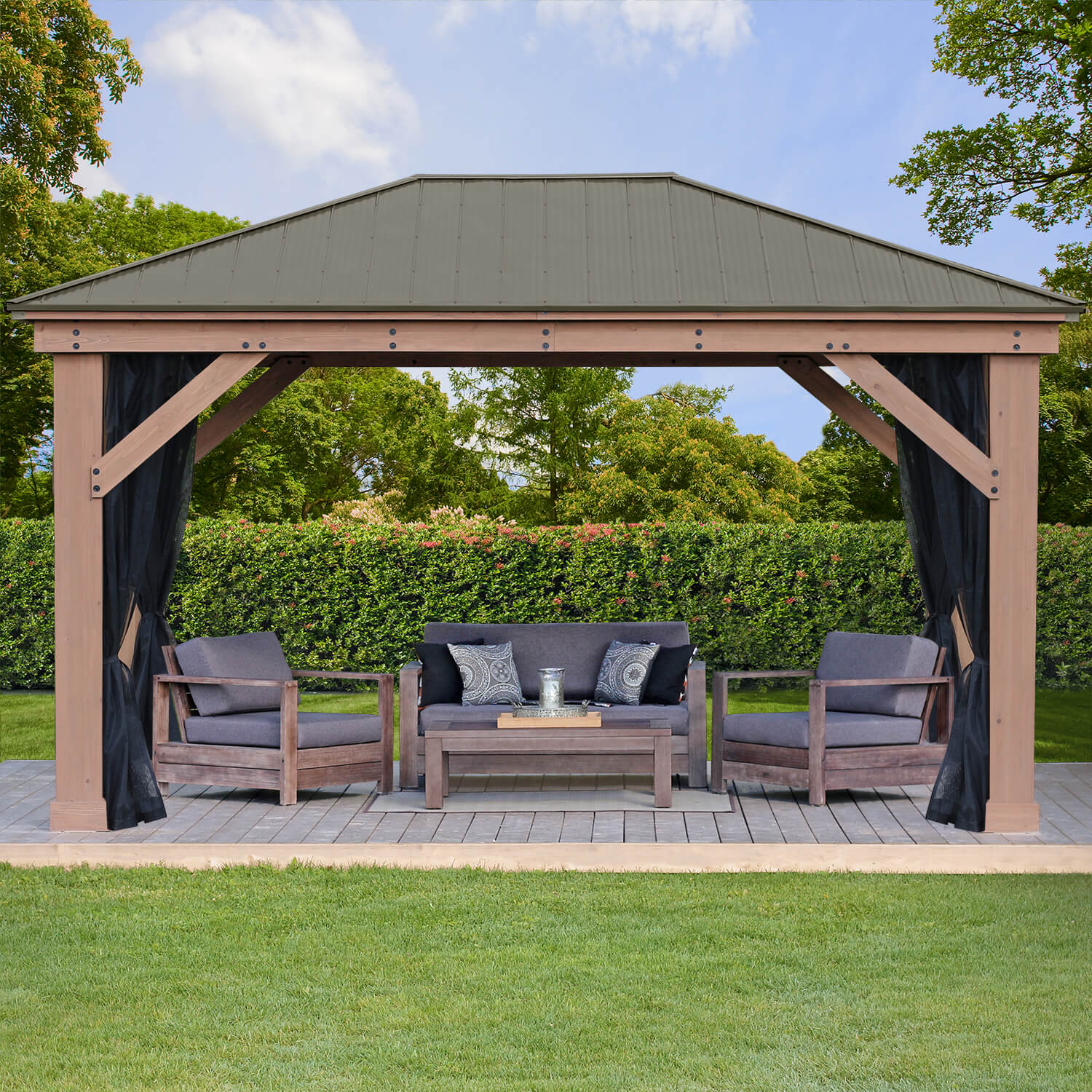 Ensemble de moustiquaire pour gazebo 12 x 16 (Costco) Ensemble de moustiquaire pour gazebo 12 x 16 (Costco)