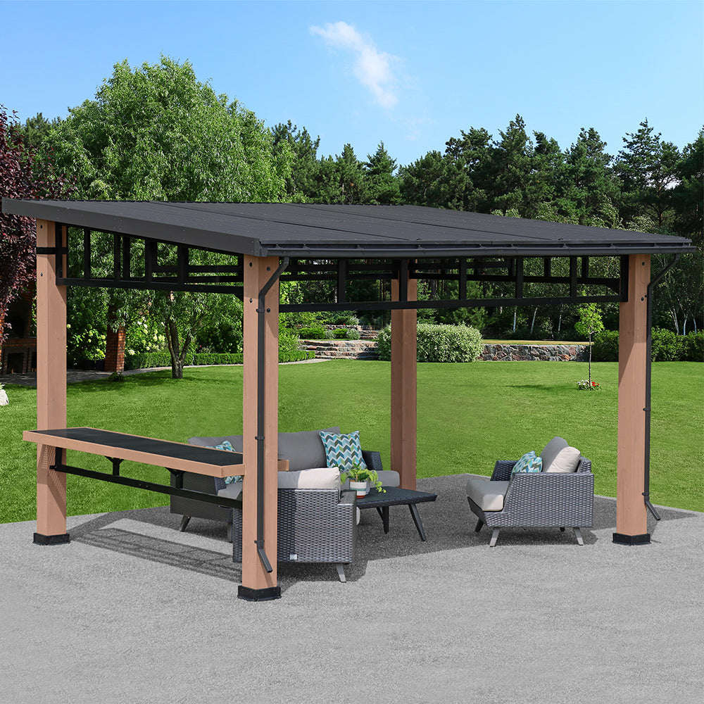 Ensemble de gouttière pour le gazebo contemporain 12 x 14 (Costco) Ensemble de gouttière pour le gazebo contemporain 12 x 14 (Costco)
