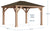 12 x 14 Wood Gazebo with Aluminum Roof