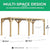 10 x 20 Meridian Wooden Louvered Pergola