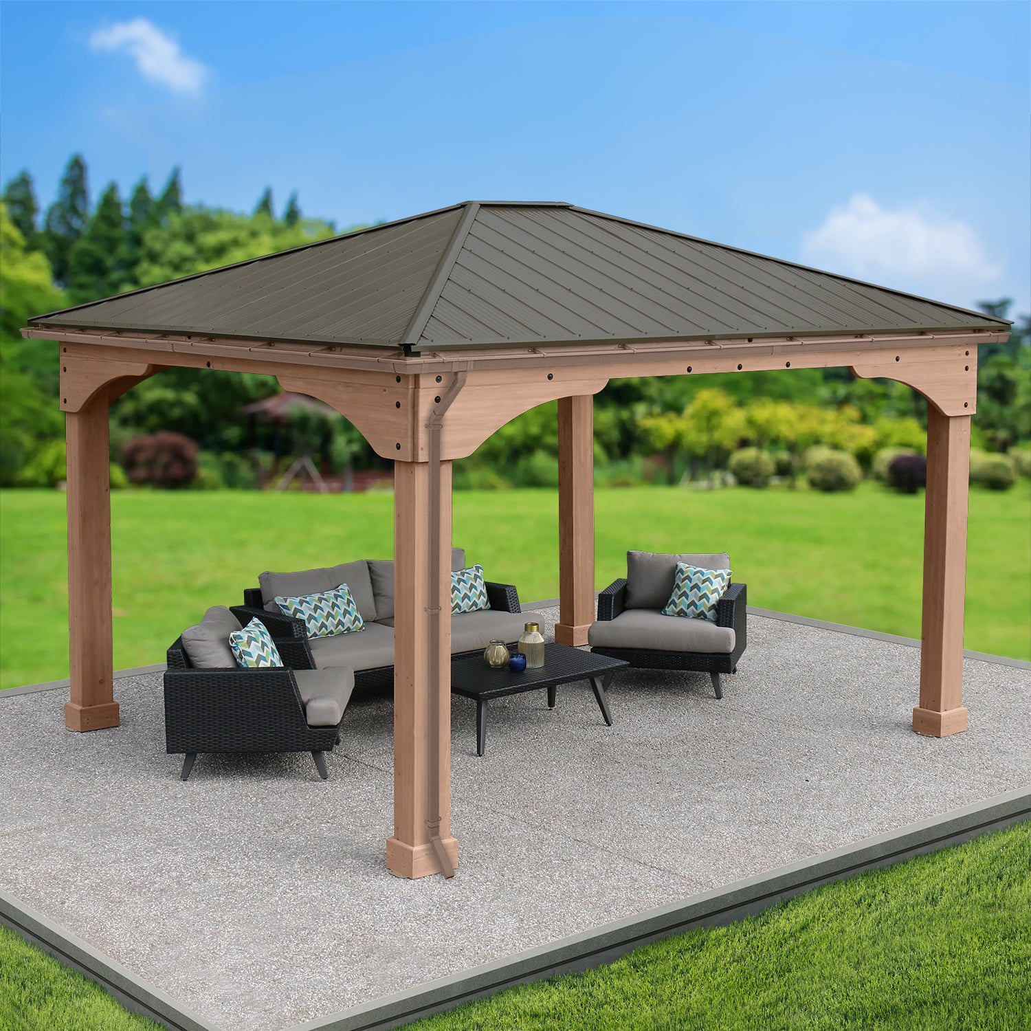 12 x 14 Grand Gazebo Rain Gutter Kit