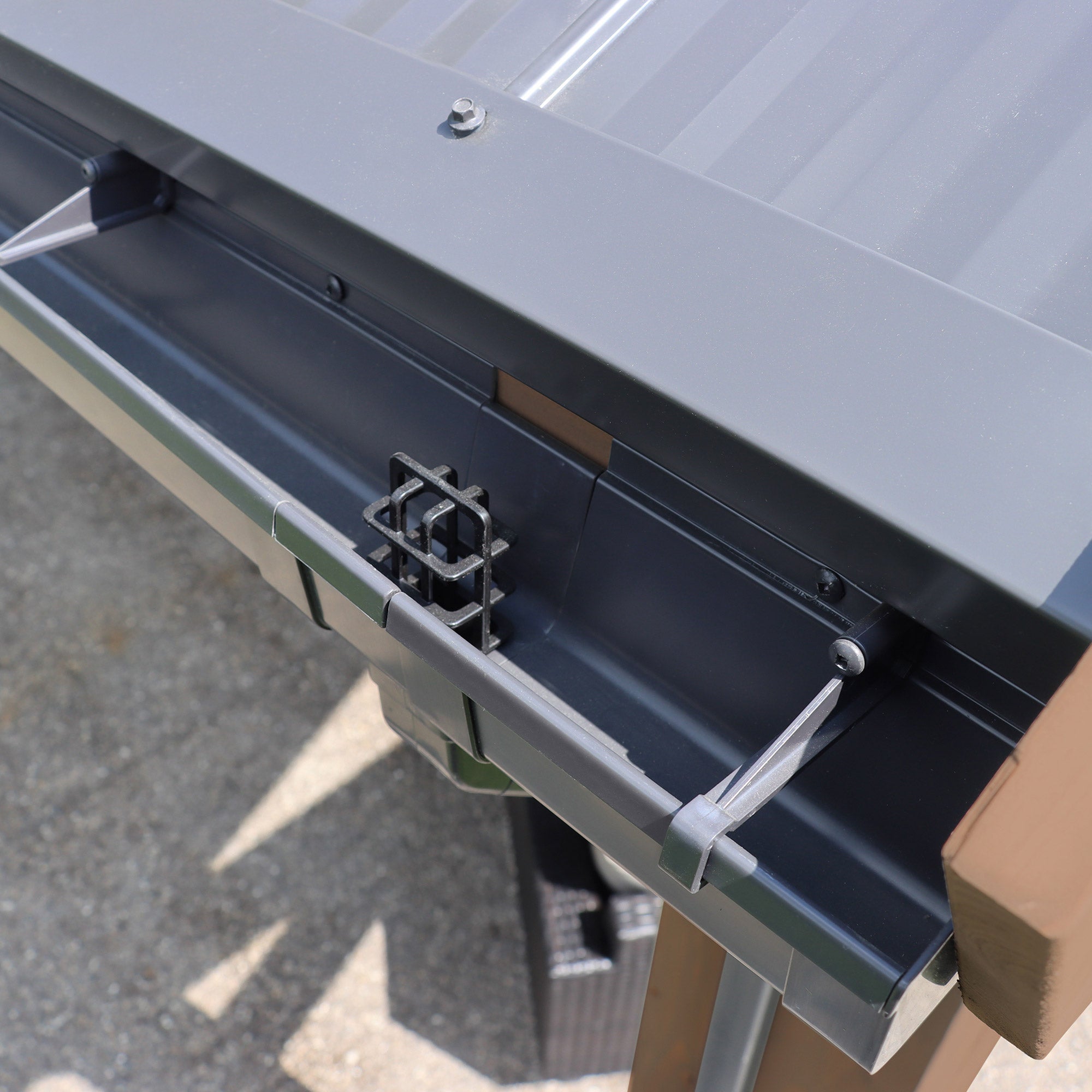 Rain Gutter Kit For The 14 x 34 Carport Pavilion