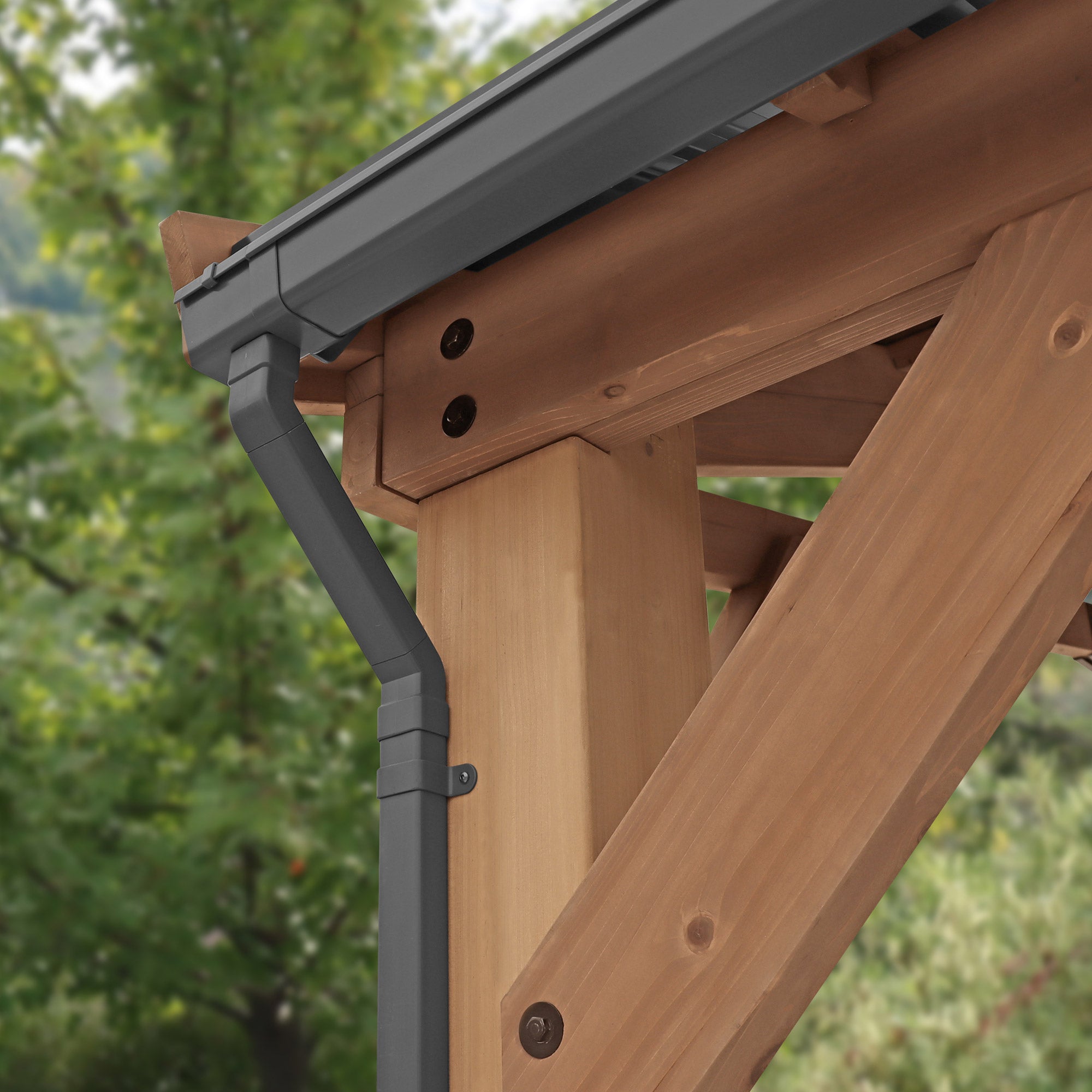 Rain Gutter Kit For The 14 x 34 Carport Pavilion