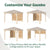 Configurable 3 Piece Privacy Wall Set