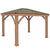 Pavillon en bois 12 x 10 avec toit en aluminium (Costco)