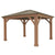 Pavillon en bois 12 x 14 avec toit en aluminium (Costco)