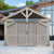 Pavillon à ossature bois 16 x 14 avec portes de grange (Costco)