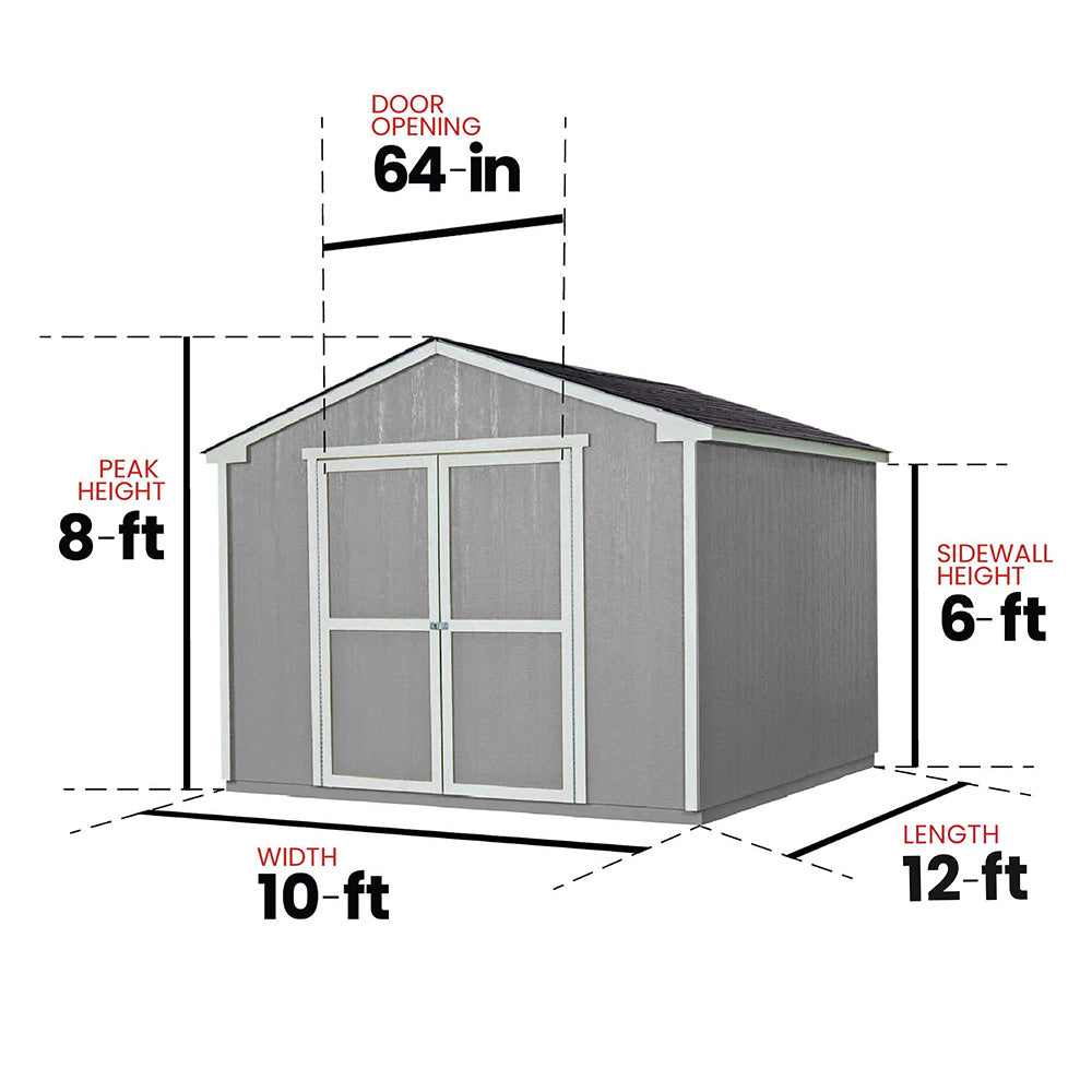 Heartland Cumberland 10 x 12 Wood Storage Shed