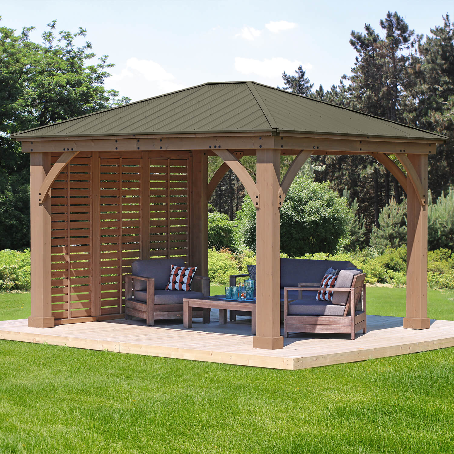 12' Gazebo Privacy Wall (Costco)