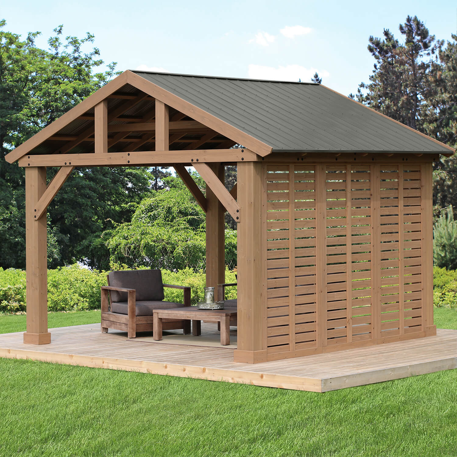 12' Pavilion Privacy Wall