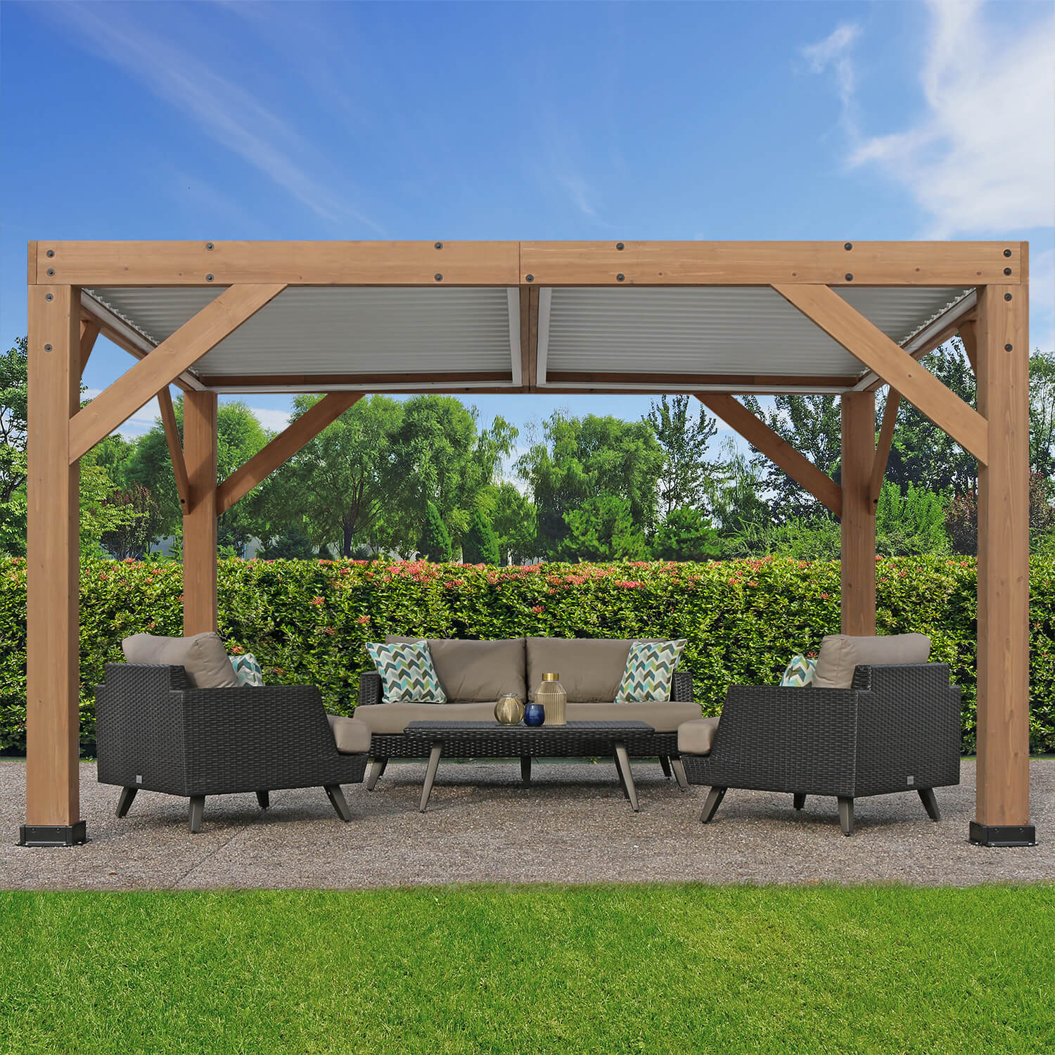 13 x 11 Wood Room With Louvered Roof (Costco)