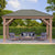 Gazebo en bois 12 x 16 avec toit en aluminium (Costco)