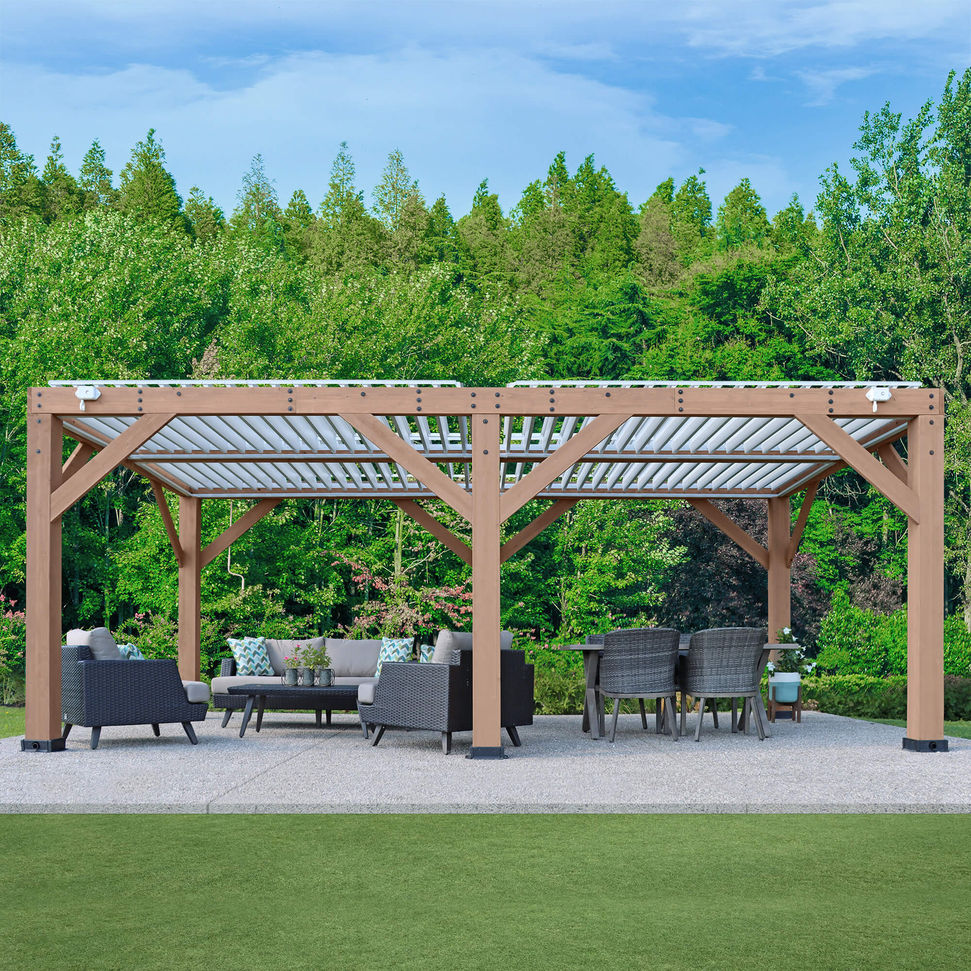 11 x 20 Wood Room With Louvered Roof (Costco)