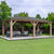 Pavillon en bois 12 x 24 avec toit en aluminium (Costco)