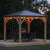 Pavillon Meridian 10 x 10 avec toit en graphite