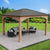 Grand gazebo 12 x 14 avec toit en aluminium (Costco)